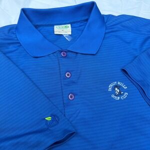 Mens Royal Blue Patriot Hills Golf Club Polo Shirt Medium Preppy Athleisure